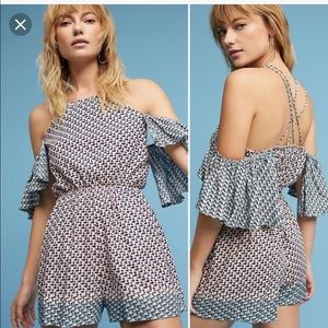 Anthropologie Elevenses Madalenna Romper NWOT